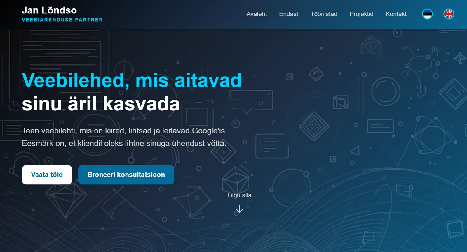Jan Lõndso web development portfolio